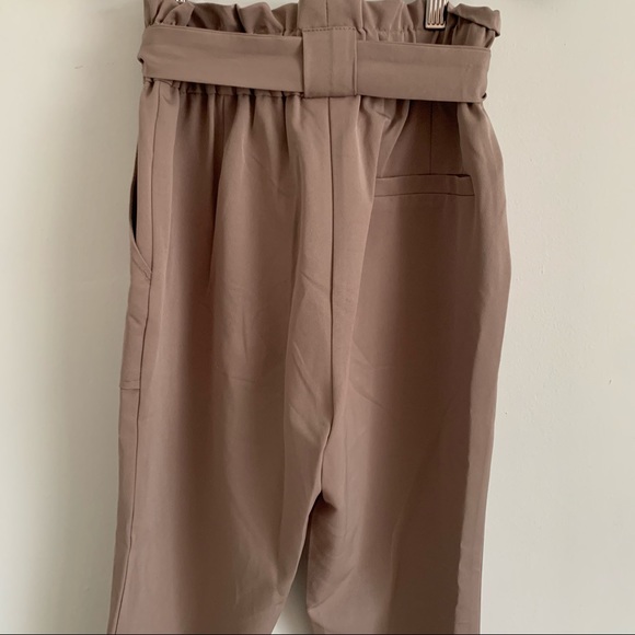 Tan Silky Trousers - Picture 3 of 3